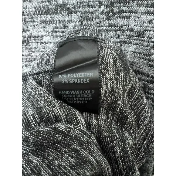 Lulus Dress Modern Marl Grey Bodycon Midi 3/4 Sleeve Fitted Gray Size Medium - Picture 4 of 8